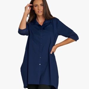 Stella Carakasi Navy Blue Tiburon Icon Tunic NWT